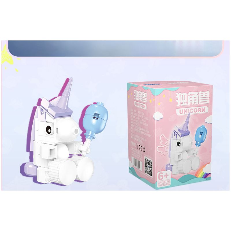 XINGBAO XB non  UNICORN UNICORN 6. bộ đồ chơi xếp lắp ráp ghép mô hình 269 khối