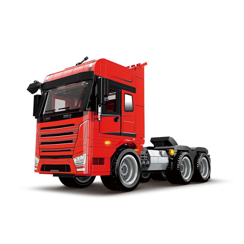 SANY C0625 0625 WOMA C0625 0625 non Lego MÁY KÉO BÁN TREO bộ đồ chơi xếp lắp ráp ghép mô hình Racers SEMI-TRAILER TOWING VEHICLE Đua Tốc Độ 716 khối