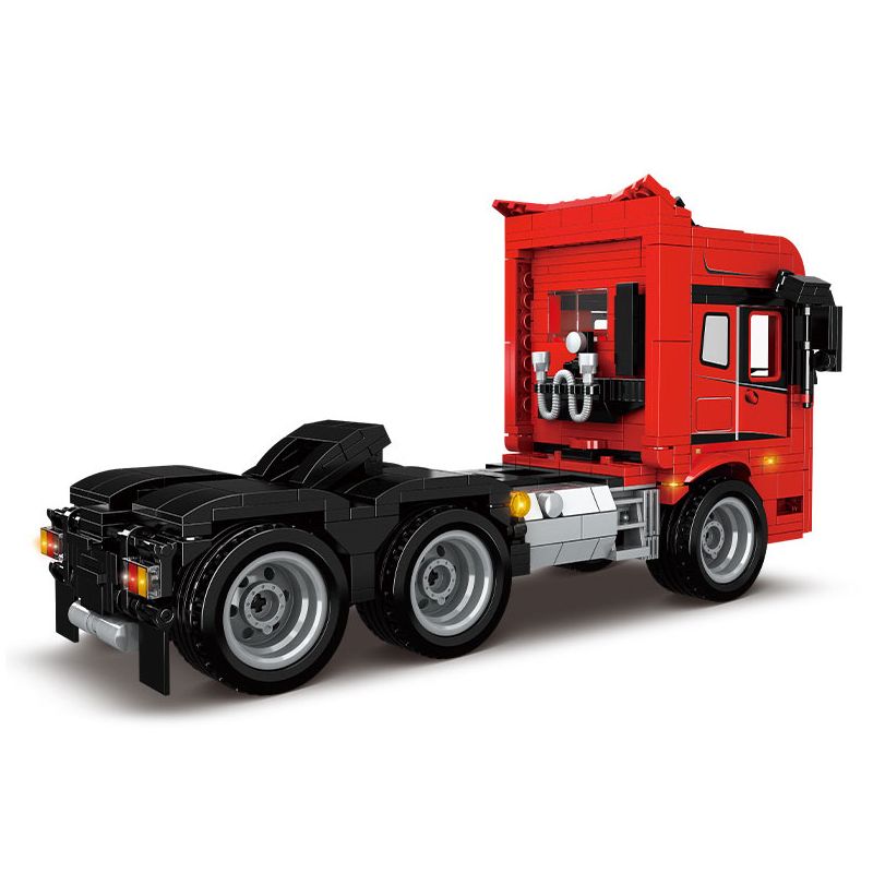 SANY C0625 0625 WOMA C0625 0625 non  MÁY KÉO BÁN TREO bộ đồ chơi xếp lắp ráp ghép mô hình Racers SEMI-TRAILER TOWING VEHICLE Đua Tốc Độ 716 khối