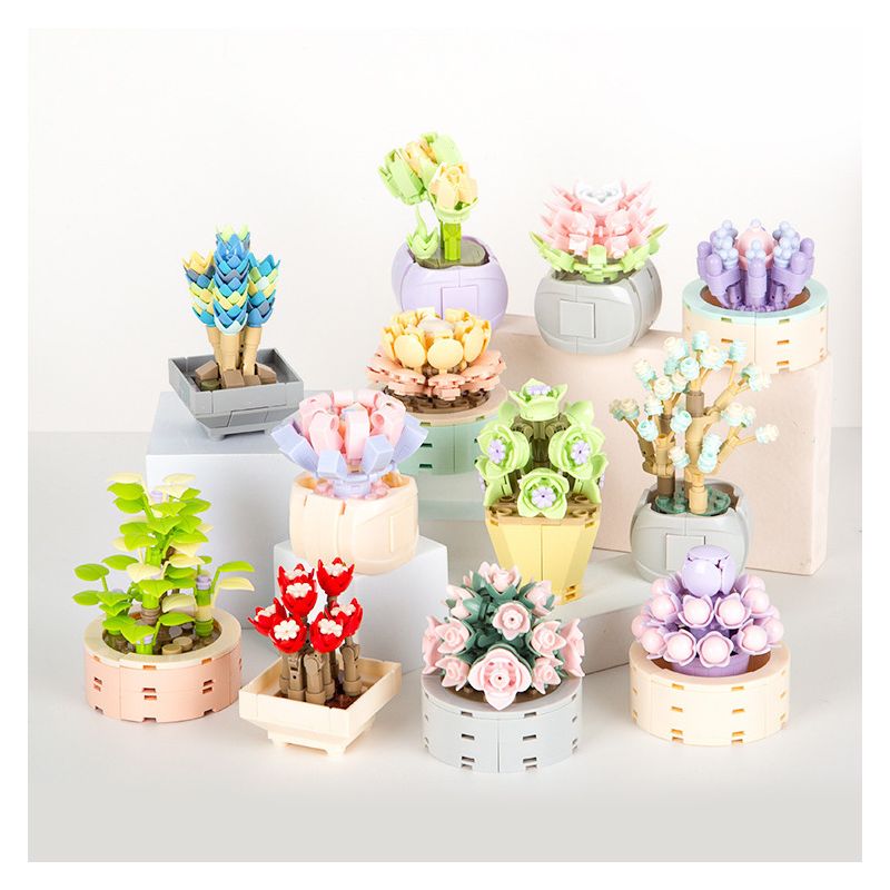 JAKI JK2710 2710 non  CÂY MỌNG NƯỚC TRONG CHẬU 12 LOẠI CÂU CHUYỆN MAY MẮN ÁNH SAO THẠCH MÙA HÈ NĂM THÁNG SƯƠNG CÔ GÁI NGUYỆN XOÀI NGỌC BÍCH DẠ KHÚC MƯA QUYẾN RŨ HOÀNG HÔN DÒNG SÔNG NGƯỜI DU HÀNH THỜI GIAN YANSHA XINYU THIÊN THẦN MƠ SAY RƯỢU bộ đồ chơi xếp lắp ráp ghép mô hình Flowers Hoa