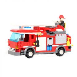 GUDI 9215 Xếp hình kiểu  CITY Fire Emergency Xe Thang Cứu Hỏa Chữa Cháy Nhà 431 khối