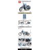 SEMBO 701714 non  HARLEY - DAVISON BỐN MƯƠI TÁMTM KỶ NIỆM 115 NĂM bộ đồ chơi xếp lắp ráp ghép mô hình Motorcycle Motorbike HARLEY-DAVIDSON Xe Hai Bánh 729 khối