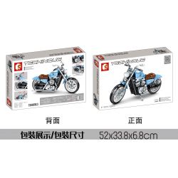 SEMBO 701714 non  HARLEY - DAVISON BỐN MƯƠI TÁMTM KỶ NIỆM 115 NĂM bộ đồ chơi xếp lắp ráp ghép mô hình Motorcycle Motorbike HARLEY-DAVIDSON Xe Hai Bánh 729 khối