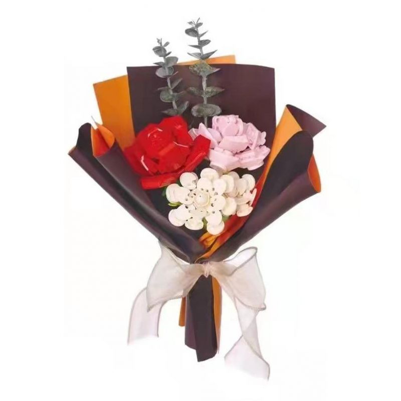 JAKI JK2688 2688 non Lego THỜI GIAN NẮNG bộ đồ chơi xếp lắp ráp ghép mô hình Flowers Hoa