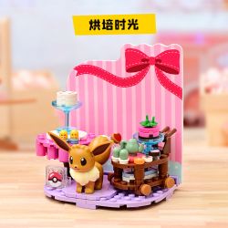 KEEPPLEY K20227 20227 non  POKÉMON THỜI GIAN NƯỚNG BÁNH bộ đồ chơi xếp lắp ráp ghép mô hình Movie & Game Phim Và Trò Chơi
