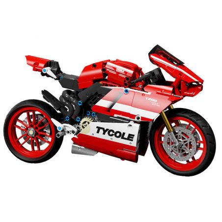 TA GAOLE T3043 3043 non  XE MÁY DUCATI bộ đồ chơi xếp lắp ráp ghép mô hình Creator DUKAT-V4 Sáng Tạo 729 khối