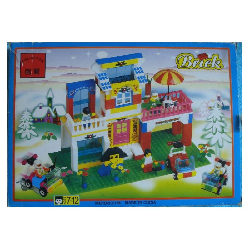 Enlighten 9831 Qman 9831 non Lego NHÀ NGƯỜI bộ đồ chơi xếp lắp ráp ghép mô hình City MAN ROOM Thành Phố