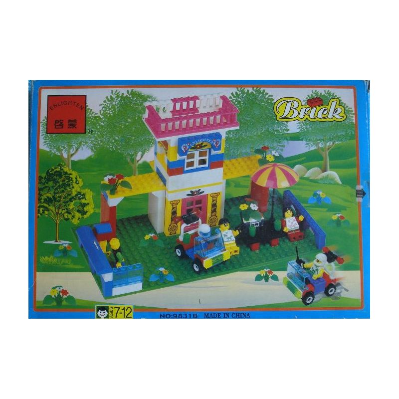 Enlighten 9831 Qman 9831 non  NHÀ NGƯỜI bộ đồ chơi xếp lắp ráp ghép mô hình City MAN ROOM Thành Phố