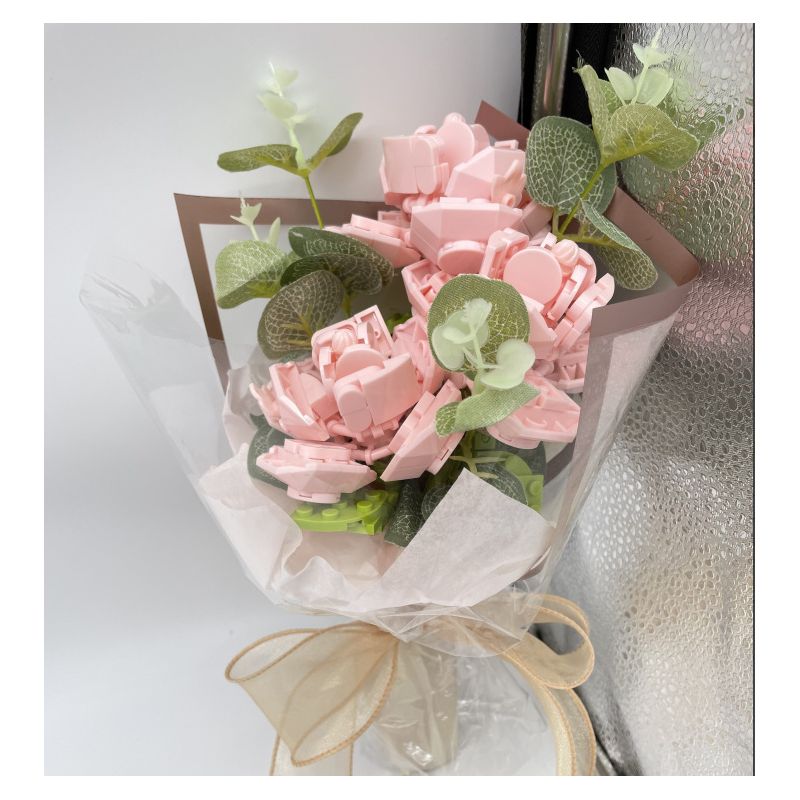 JAKI JK2687 2687 non  LỜI TRÁI TIM DỊU DÀNG bộ đồ chơi xếp lắp ráp ghép mô hình Flowers Hoa