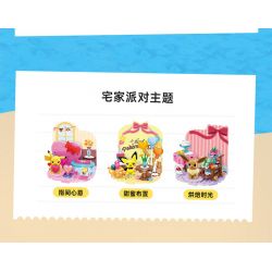 KEEPPLEY K20227 20227 non  POKÉMON THỜI GIAN NƯỚNG BÁNH bộ đồ chơi xếp lắp ráp ghép mô hình Movie & Game Phim Và Trò Chơi