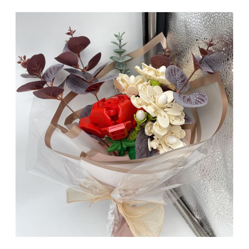 JAKI JK2686 2686 non  SỰ LIÊN KẾT CỦA TRÁI TIM bộ đồ chơi xếp lắp ráp ghép mô hình Flowers Hoa