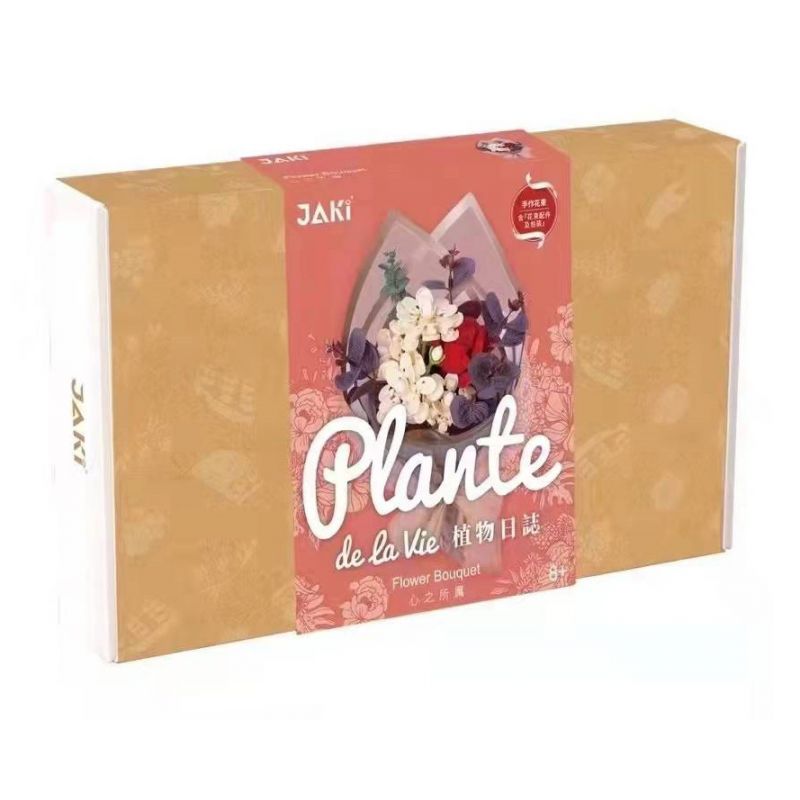 JAKI JK2686 2686 non  SỰ LIÊN KẾT CỦA TRÁI TIM bộ đồ chơi xếp lắp ráp ghép mô hình Flowers Hoa