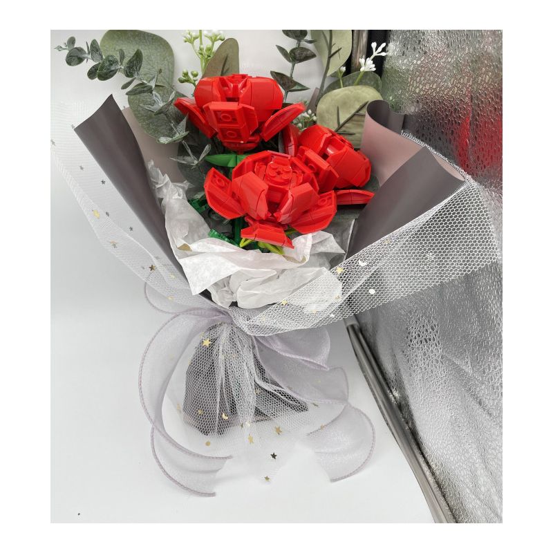 JAKI JK2685 2685 non  TÌNH YÊU THÂN YÊU bộ đồ chơi xếp lắp ráp ghép mô hình Flowers Hoa