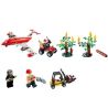 GUDI 9216 Xếp hình kiểu  CITY Fire Plane Máy Bay Cứu Hỏa Chữa Cháy Rừng 522 khối