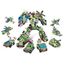 MINGDI 9017 non  THỢ MÁY QUÂN SỰ bộ đồ chơi xếp lắp ráp ghép mô hình Creator MILITARY MECHA Sáng Tạo 648 khối