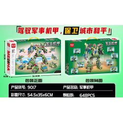 MINGDI 9017 non  THỢ MÁY QUÂN SỰ bộ đồ chơi xếp lắp ráp ghép mô hình Creator MILITARY MECHA Sáng Tạo 648 khối