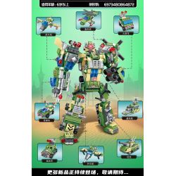 MINGDI 9017 non  THỢ MÁY QUÂN SỰ bộ đồ chơi xếp lắp ráp ghép mô hình Creator MILITARY MECHA Sáng Tạo 648 khối