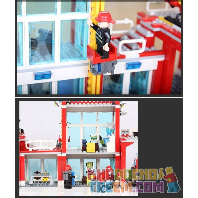 GUDI 9217 non  ĐỘI CỨU HỎA SỞ bộ đồ chơi xếp lắp ráp ghép mô hình City FIREMAN FIRE ADMINISTRARION Thành Phố 874 khối GUDI 9217 non  ĐỘI CỨU HỎA SỞ bộ đồ chơi xếp lắp ráp ghép mô hình City FIREMAN FIRE ADMINISTRARION Thành Phố 874 khối