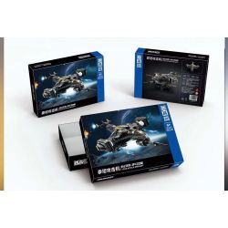 ZHEGAO QJ5002 5002 non  MÁY TẤN CÔNG TITAN bộ đồ chơi xếp lắp ráp ghép mô hình TITAN ATTACK AIRCRAFT 901 khối