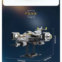 ZHEGAO QJ5002 5002 non  MÁY TẤN CÔNG TITAN bộ đồ chơi xếp lắp ráp ghép mô hình TITAN ATTACK AIRCRAFT 901 khối