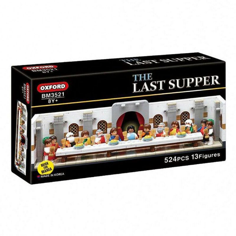 OXFORD BM3521 3521 non Lego BỮA ĂN TỐI CUỐI CÙNG bộ đồ chơi xếp lắp ráp ghép mô hình THE LAST SUPPER 524 khối