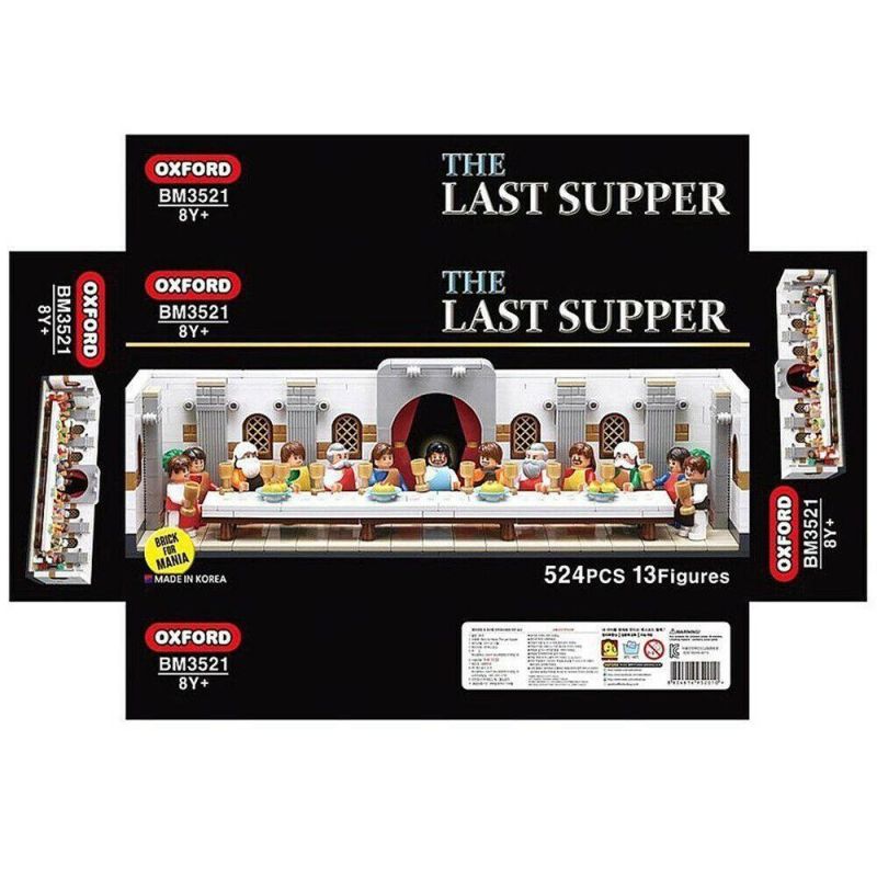 OXFORD BM3521 3521 non  BỮA ĂN TỐI CUỐI CÙNG bộ đồ chơi xếp lắp ráp ghép mô hình THE LAST SUPPER 524 khối