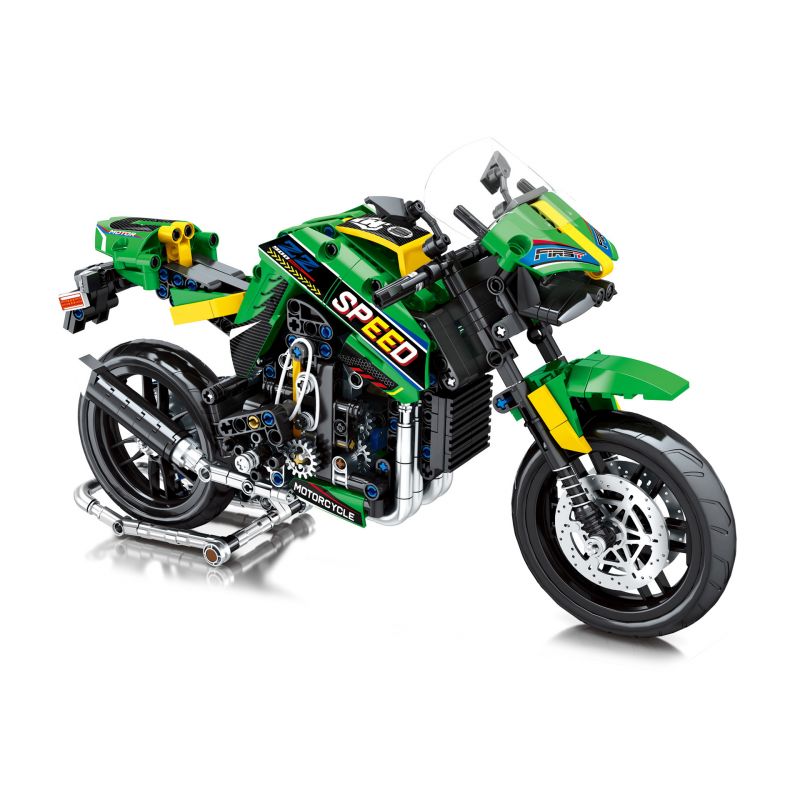 JUHANG TECHNOLOGY 82004 non Lego KAWASAKIZ900 bộ đồ chơi xếp lắp ráp ghép mô hình Technic KAWASAKI Z900 Kỹ Thuật Công Nghệ Cao Mô Hình Phương Tiện 776 khối