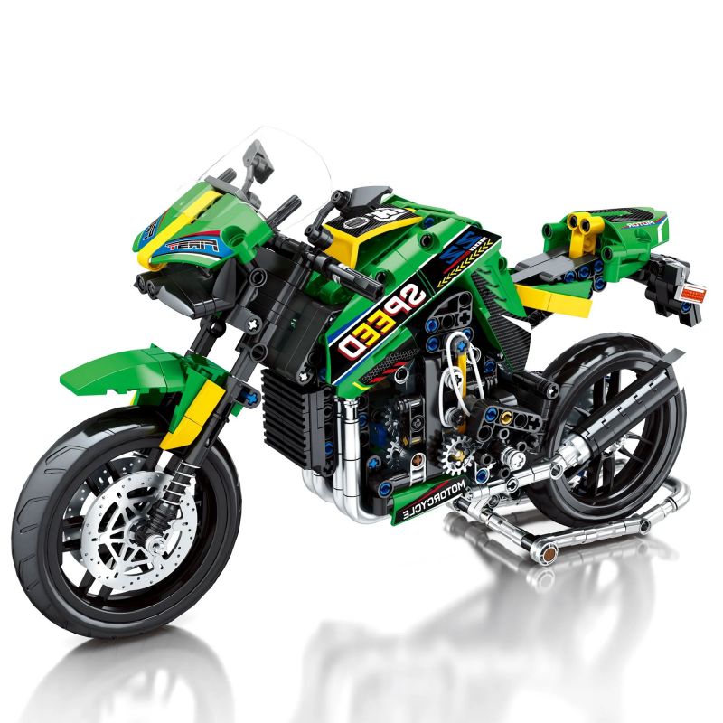 JUHANG TECHNOLOGY 82004 non  KAWASAKIZ900 bộ đồ chơi xếp lắp ráp ghép mô hình  KAWASAKI Z900 Kỹ Thuật Công Nghệ Cao Mô Hình Phương Tiện 776 khối