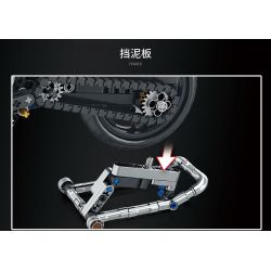 JUHANG TECHNOLOGY 82004 non  KAWASAKIZ900 bộ đồ chơi xếp lắp ráp ghép mô hình  KAWASAKI Z900 Kỹ Thuật Công Nghệ Cao Mô Hình Phương Tiện 776 khối