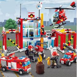 GUDI 9217 non  ĐỘI CỨU HỎA SỞ bộ đồ chơi xếp lắp ráp ghép mô hình City FIREMAN FIRE ADMINISTRARION Thành Phố 874 khối GUDI 9217 non  ĐỘI CỨU HỎA SỞ bộ đồ chơi xếp lắp ráp ghép mô hình City FIREMAN FIRE ADMINISTRARION Thành Phố 874 khối