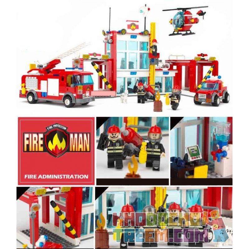 GUDI 9217 non  ĐỘI CỨU HỎA SỞ bộ đồ chơi xếp lắp ráp ghép mô hình City FIREMAN FIRE ADMINISTRARION Thành Phố 874 khối GUDI 9217 non  ĐỘI CỨU HỎA SỞ bộ đồ chơi xếp lắp ráp ghép mô hình City FIREMAN FIRE ADMINISTRARION Thành Phố 874 khối