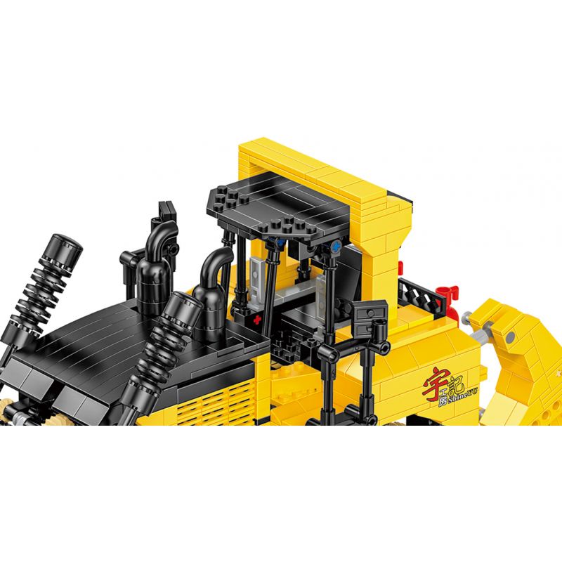 HAPPY BUILD SHINEYU XINYU YC-22011 22011 YC22011 non  BULLDOZER LỚN tỷ lệ 1:23 bộ đồ chơi xếp lắp ráp ghép mô hình Build Team SHINE YU Đội Xây Dựng 1866 khối