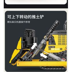 HAPPY BUILD SHINEYU XINYU YC-22011 22011 YC22011 non  BULLDOZER LỚN tỷ lệ 1:23 bộ đồ chơi xếp lắp ráp ghép mô hình Build Team SHINE YU Đội Xây Dựng 1866 khối