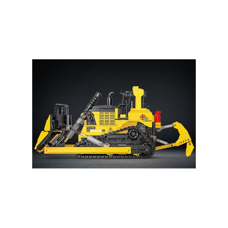 HAPPY BUILD SHINEYU XINYU YC-22011 22011 YC22011 non  BULLDOZER LỚN tỷ lệ 1:23 bộ đồ chơi xếp lắp ráp ghép mô hình Build Team SHINE YU Đội Xây Dựng 1866 khối