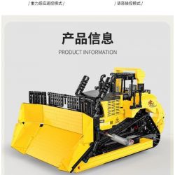 HAPPY BUILD SHINEYU XINYU YC-22011 22011 YC22011 non  BULLDOZER LỚN tỷ lệ 1:23 bộ đồ chơi xếp lắp ráp ghép mô hình Build Team SHINE YU Đội Xây Dựng 1866 khối