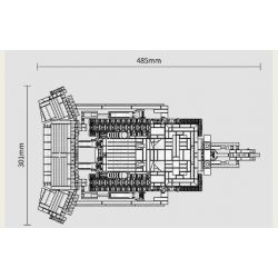 HAPPY BUILD SHINEYU XINYU YC-22011 22011 YC22011 non  BULLDOZER LỚN tỷ lệ 1:23 bộ đồ chơi xếp lắp ráp ghép mô hình Build Team SHINE YU Đội Xây Dựng 1866 khối