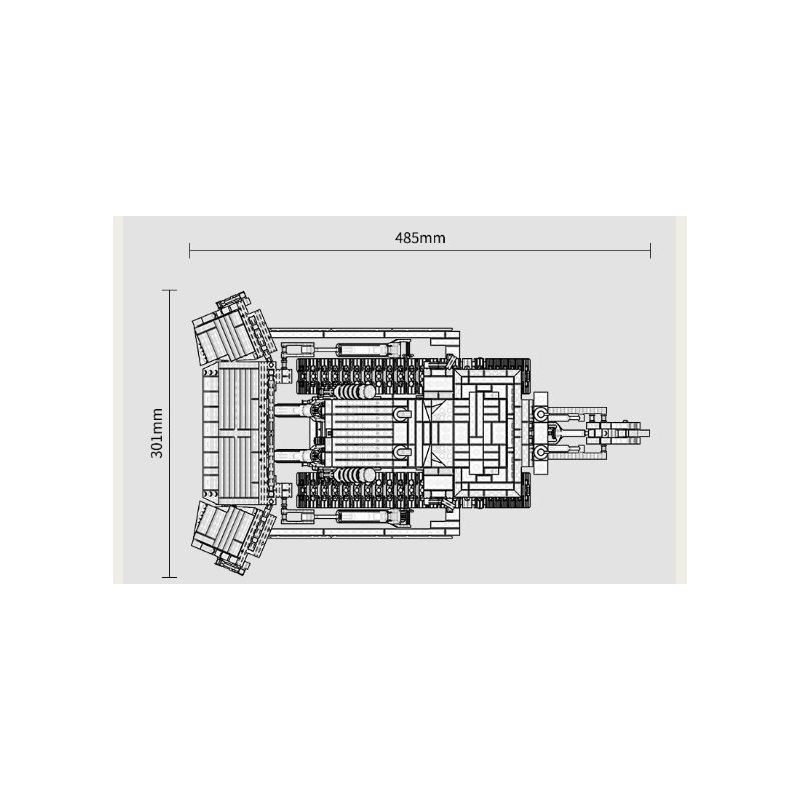 HAPPY BUILD SHINEYU XINYU YC-22011 22011 YC22011 non  BULLDOZER LỚN tỷ lệ 1:23 bộ đồ chơi xếp lắp ráp ghép mô hình Build Team SHINE YU Đội Xây Dựng 1866 khối