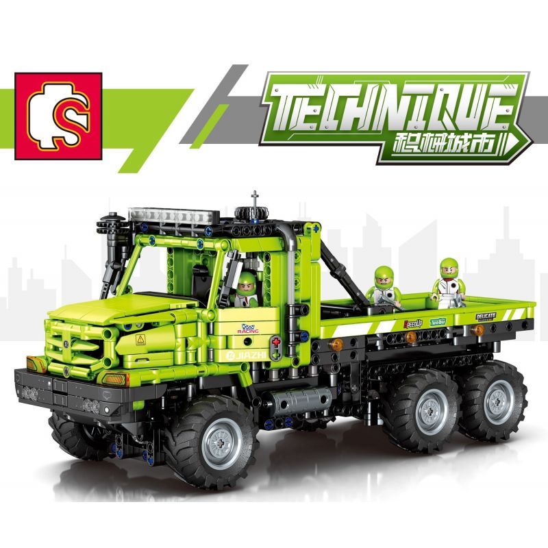 SEMBO 709950 non  SAITO XE TẢI bộ đồ chơi xếp lắp ráp ghép mô hình TECHINQUE 1336 khối