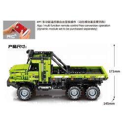 SEMBO 709950 non  SAITO XE TẢI bộ đồ chơi xếp lắp ráp ghép mô hình TECHINQUE 1336 khối