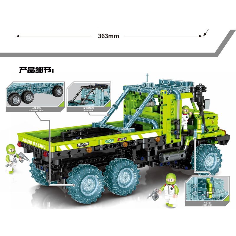 SEMBO 709950 non  SAITO XE TẢI bộ đồ chơi xếp lắp ráp ghép mô hình TECHINQUE 1336 khối