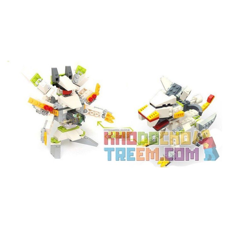 GUDI 9907 non Lego PINBALL NAM BẠCH HỔ S bộ đồ chơi xếp lắp ráp ghép mô hình Transformers Robot Đại Chiến Người Máy Biến Hình 121 khối