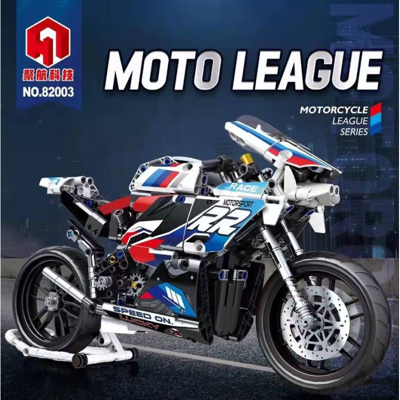 JUHANG TECHNOLOGY 82003 non  MÔ TÔ BMW S1000RR bộ đồ chơi xếp lắp ráp ghép mô hình  Kỹ Thuật Công Nghệ Cao Mô Hình Phương Tiện 768 khối