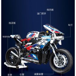 JUHANG TECHNOLOGY 82003 non  MÔ TÔ BMW S1000RR bộ đồ chơi xếp lắp ráp ghép mô hình  Kỹ Thuật Công Nghệ Cao Mô Hình Phương Tiện 768 khối