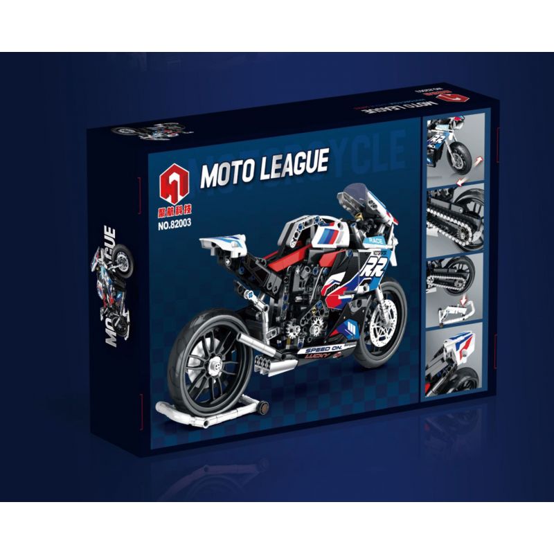 JUHANG TECHNOLOGY 82003 non  MÔ TÔ BMW S1000RR bộ đồ chơi xếp lắp ráp ghép mô hình  Kỹ Thuật Công Nghệ Cao Mô Hình Phương Tiện 768 khối