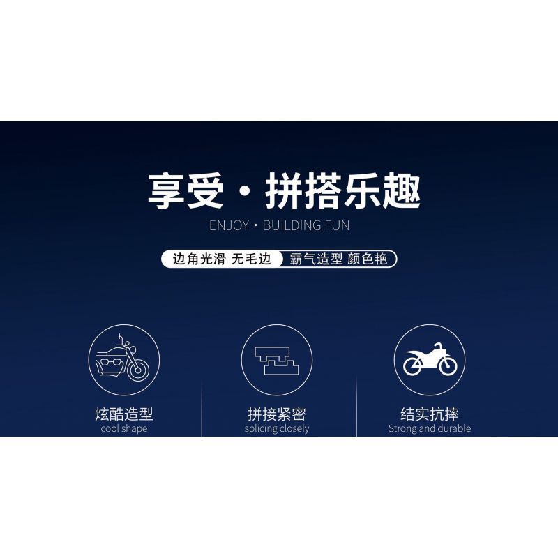 JUHANG TECHNOLOGY 82003 non  MÔ TÔ BMW S1000RR bộ đồ chơi xếp lắp ráp ghép mô hình  Kỹ Thuật Công Nghệ Cao Mô Hình Phương Tiện 768 khối