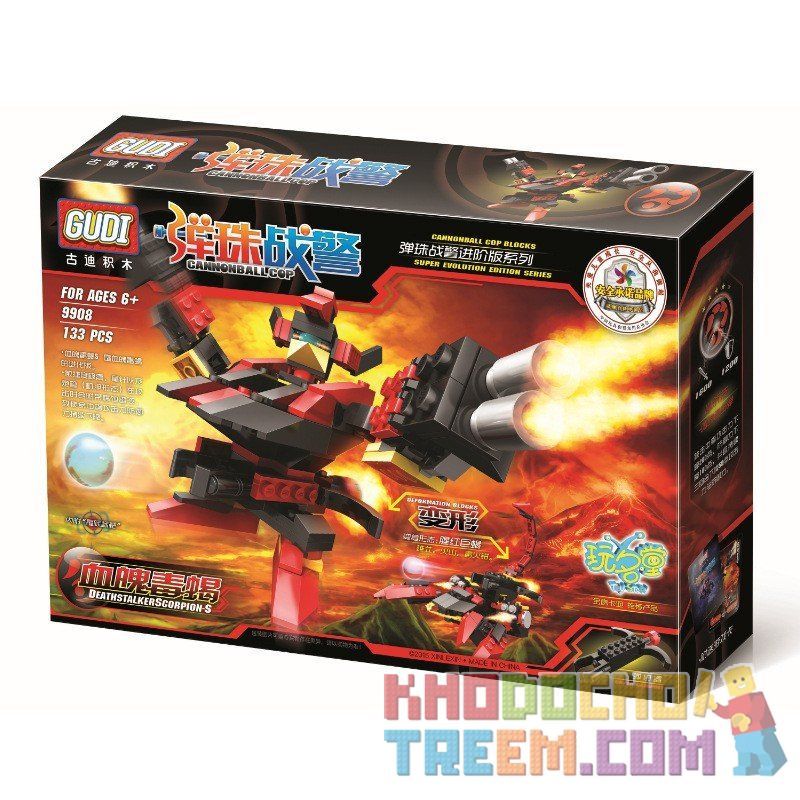 GUDI 9908 non  PINBALL MEN BLOOD SCORPION bộ đồ chơi xếp lắp ráp ghép mô hình Transformers Robot Đại Chiến Người Máy Biến Hình 133 khối GUDI 9908 non  PINBALL MEN BLOOD SCORPION bộ đồ chơi xếp lắp ráp ghép mô hình Transformers Robot Đại Chiến Người Máy Biến Hình 133 khối
