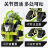 SEMBO 701961 non  XE ĐÓNG THẾ BIẾN HÌNH GREEN WIND FOUR bộ đồ chơi xếp lắp ráp ghép mô hình VARIETY.X 544 khối