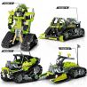 SEMBO 701961 non  XE ĐÓNG THẾ BIẾN HÌNH GREEN WIND FOUR bộ đồ chơi xếp lắp ráp ghép mô hình VARIETY.X 544 khối