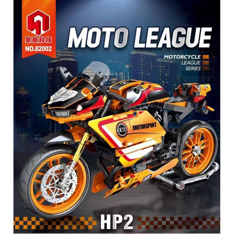 JUHANG TECHNOLOGY 82002 non  MÔ TÔ BMW HP2 bộ đồ chơi xếp lắp ráp ghép mô hình  Kỹ Thuật Công Nghệ Cao Mô Hình Phương Tiện 760 khối