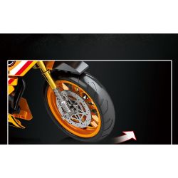 JUHANG TECHNOLOGY 82002 non  MÔ TÔ BMW HP2 bộ đồ chơi xếp lắp ráp ghép mô hình  Kỹ Thuật Công Nghệ Cao Mô Hình Phương Tiện 760 khối